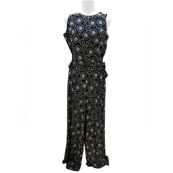 Tommy Hilfiger Pants - Tommy Hilfiger Printed Jersey Tie-waist Jumpsuit